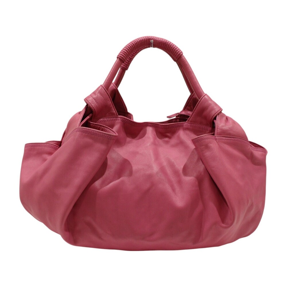 Loewe Nappa Aire Handbag Pink Leather Anagram View 2